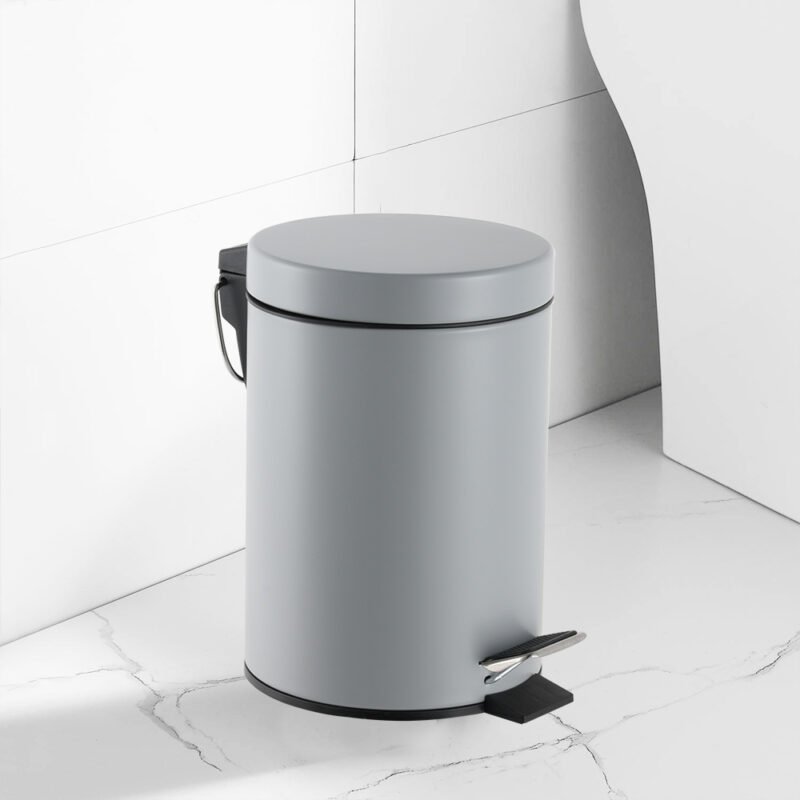 Foot Pedal Stainless Steel dust bin WBR001 - Image 5