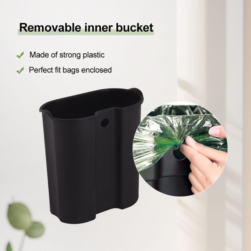 5 Liter Oval Hands-Free Bathroom Step Waste Bin WBO014 - Image 6