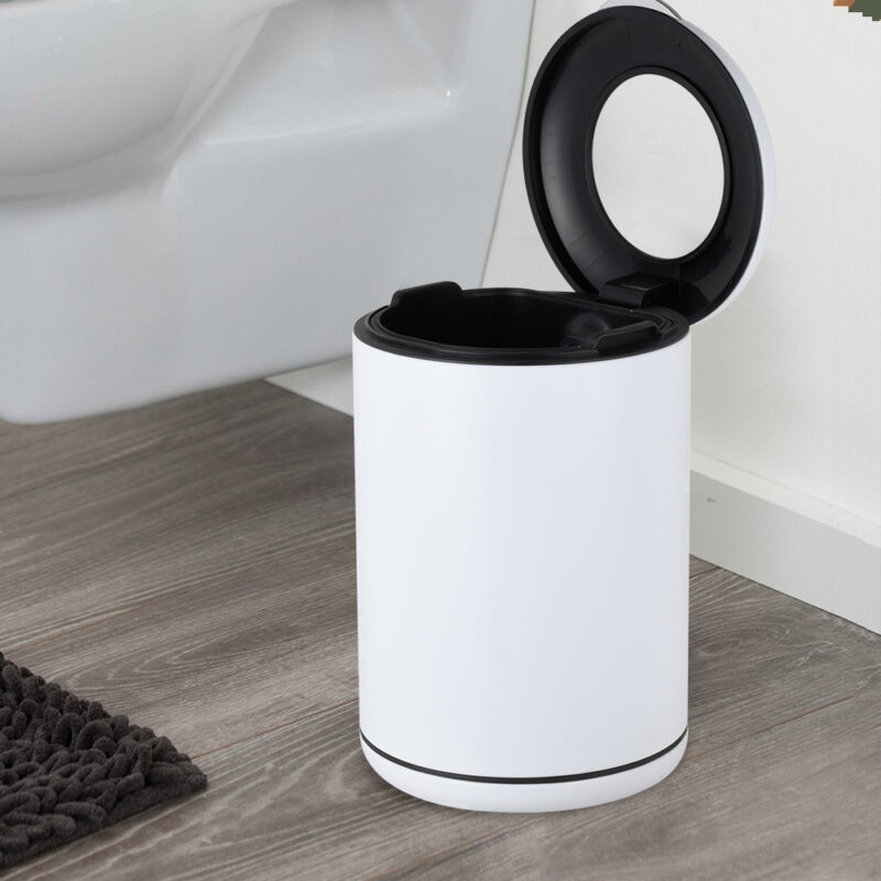 5 liter round stainless steel trash can with soft close function-WBO020 - Image 2