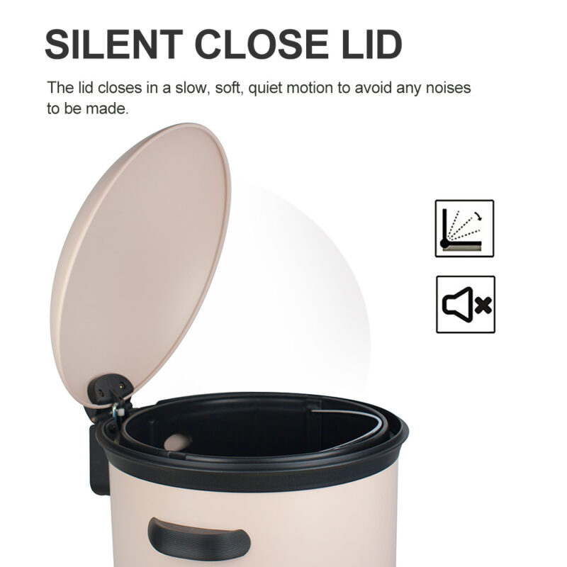 Metal Dome lid Waste Bin WBR005 - Image 4