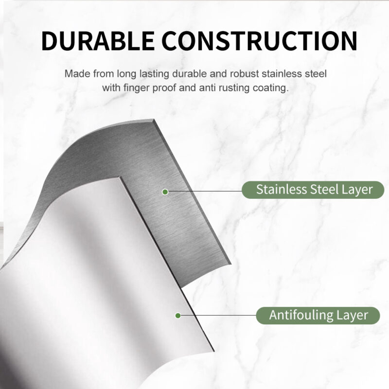 5L Trash Can with Foot Pedal Waste Basket WBR045 - Image 3