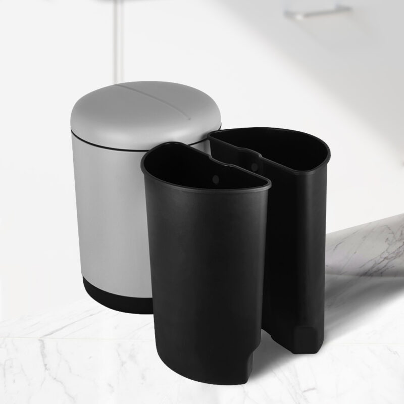 Round Soft-Close Trash Can with Foot Pedal WBR061 - Image 8