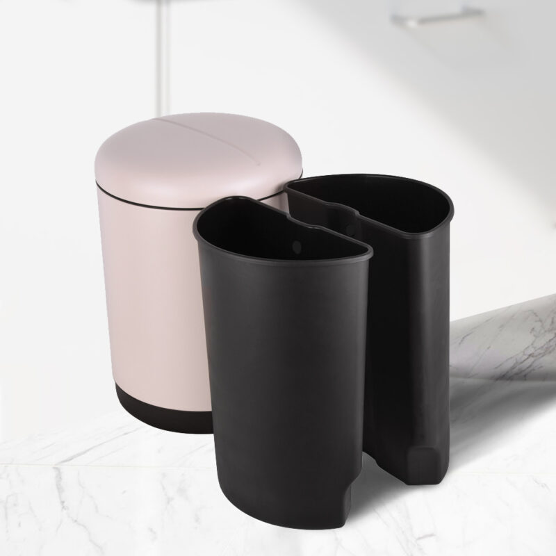 Round Garbage Can with Foot Pedal WBR061 - Image 3
