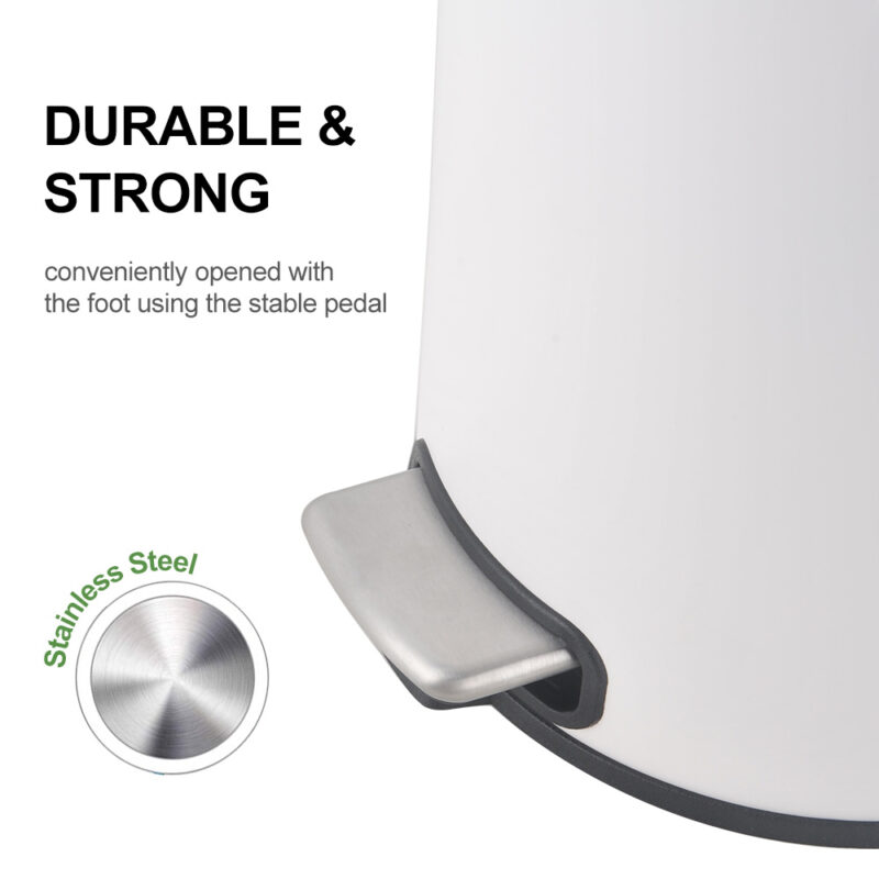 2.1 Gallon Small Trash Can with Lid WBR065 - Image 7