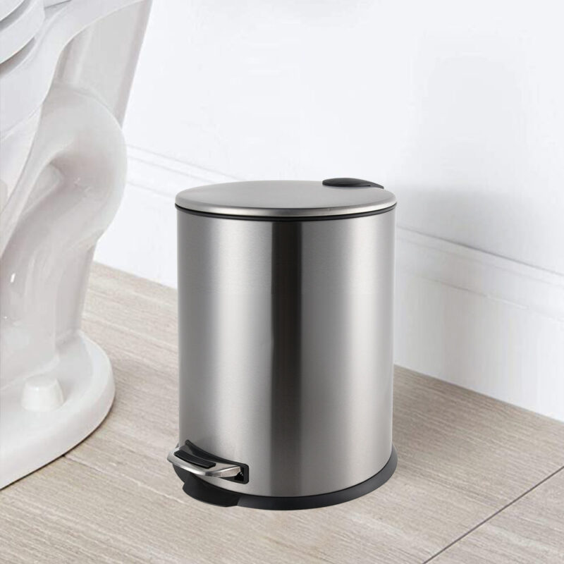Stainless Steel garbage bin with Foot Pedal WBR076