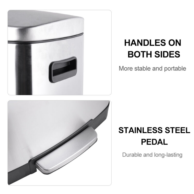 Trash Can & Recycle Stainless Steel Lid WBS012 - Image 6