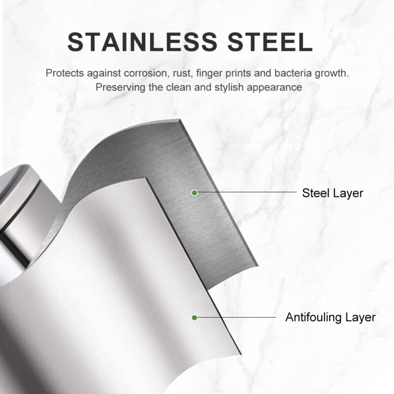 Stainless Steel Trash Can with Foot Pedal  WBS014 - Image 4