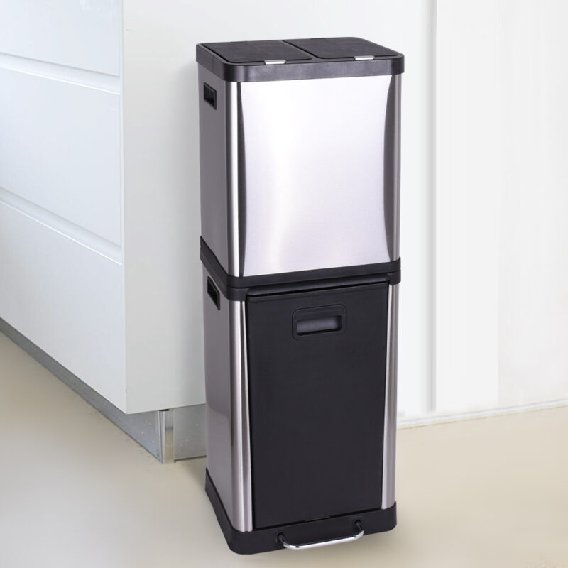 Stainless Steel trash Can with Foot Pedal  WBS046