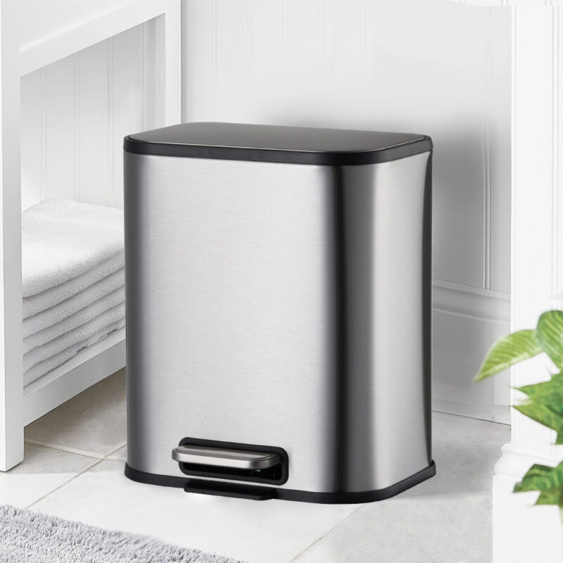 Stylish design stainless steel pedal bin WBS105 - Image 10