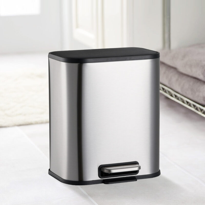 Stylish design stainless steel pedal bin WBS105 - Image 8