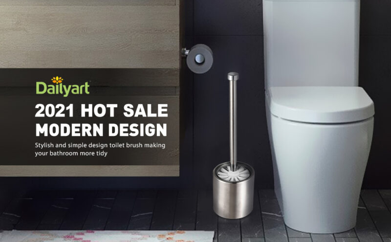 Toilet Bowl Brush Set with Heavy-Weight Base TBR003 - Image 2