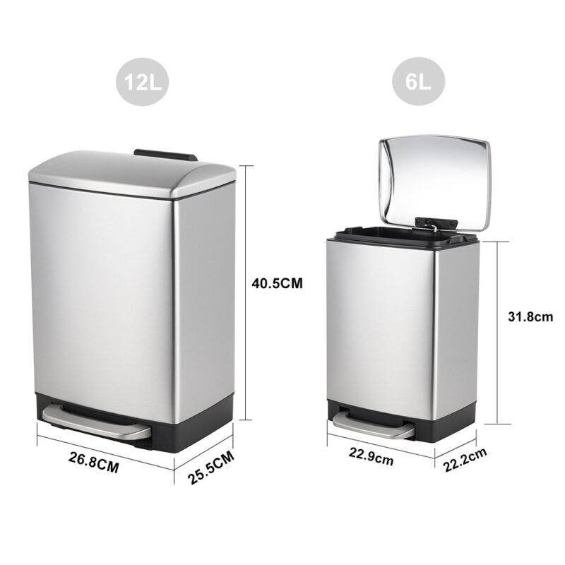 Garbage bin soft close with foot pedal WBS003 - Image 3