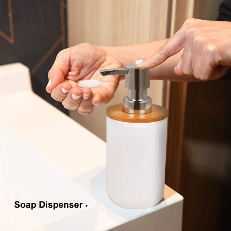 Bathroom Accessories 6PCS White PP Set BA037S08 - Image 4