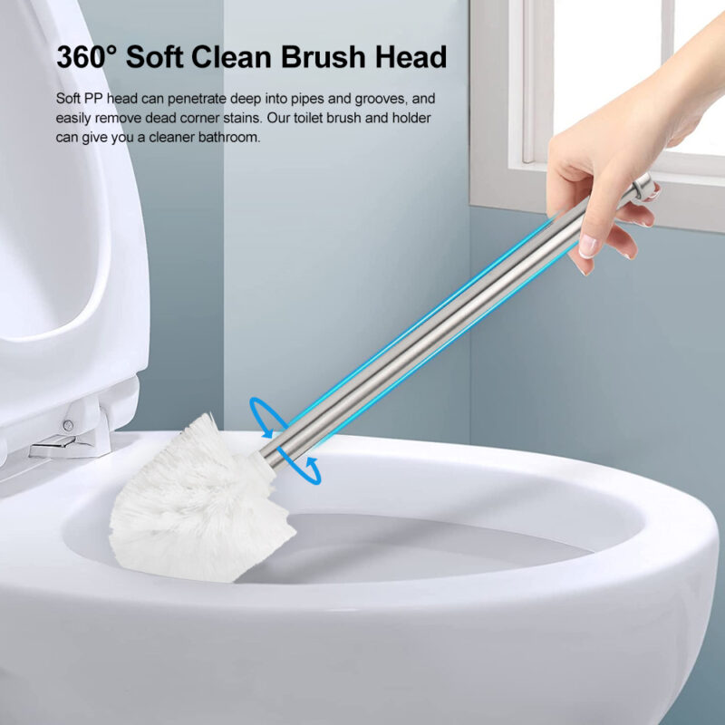 Toilet Bowl Brush Set with Heavy-Weight Base TBR003 - Image 8
