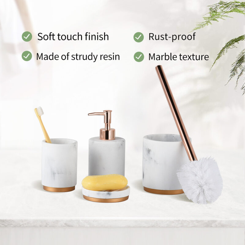 4Pcs Plastic Home Accessories Set BA014S04 - Image 2