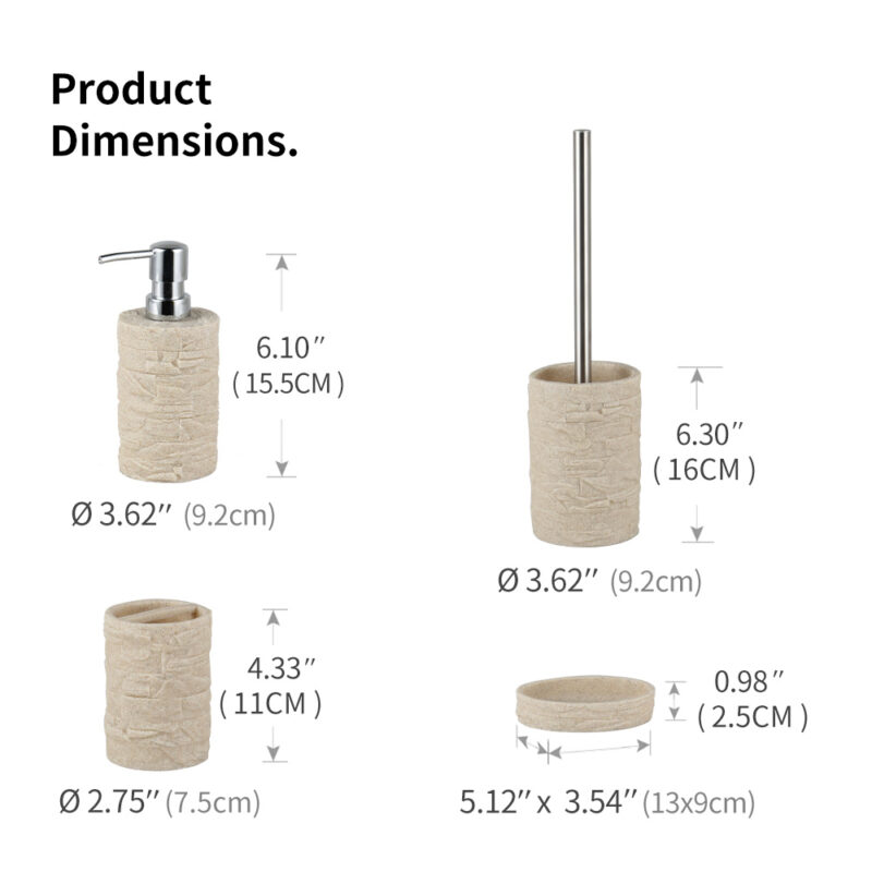 4PCS Accessories Bathroom Accessories Set BA015S04 - Image 4