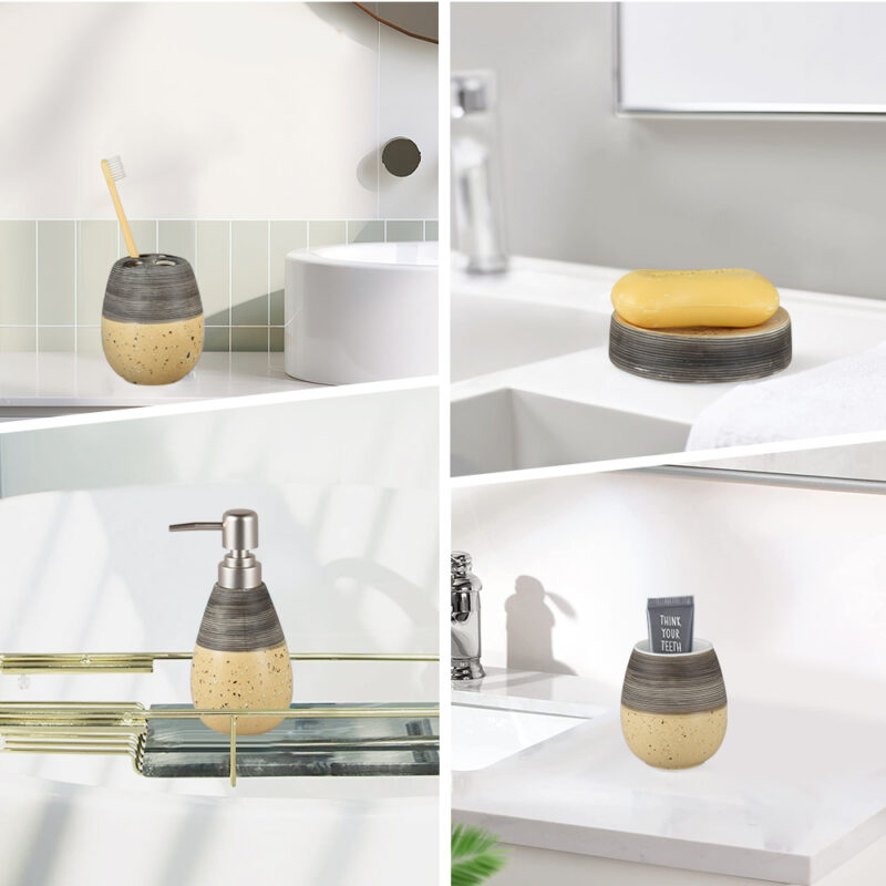 4 Pieces Bathroom Sets Accessories BA020S04 - Image 7