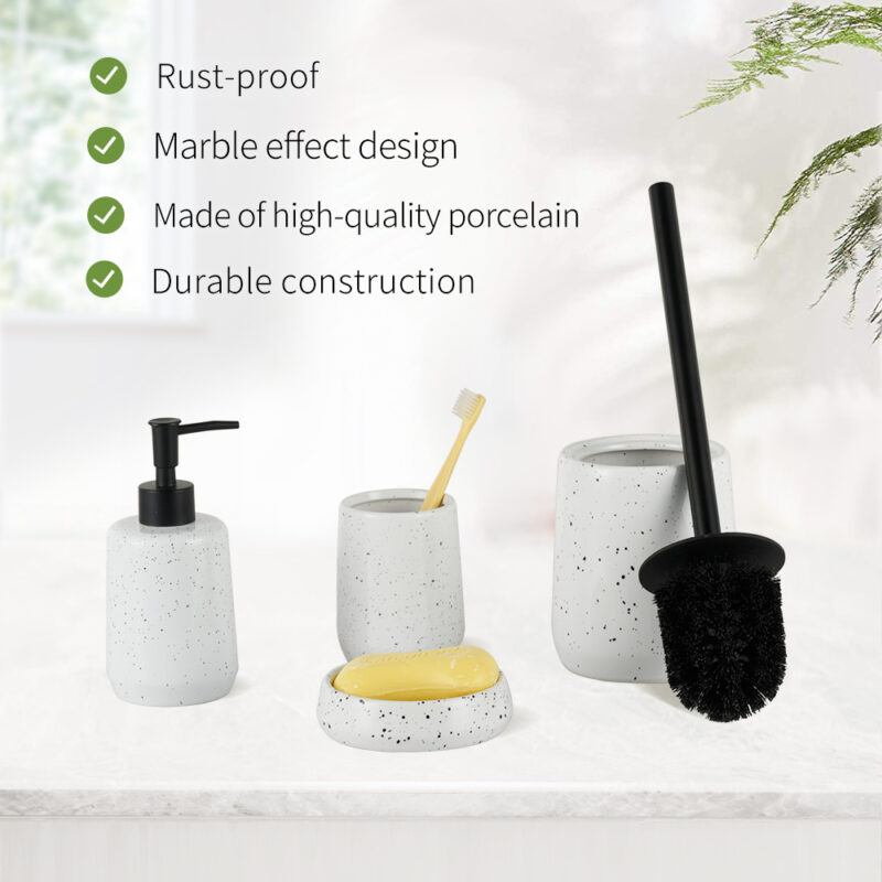 Bathroom Resin Accessories 4PCS Set BA021S04 - Image 2