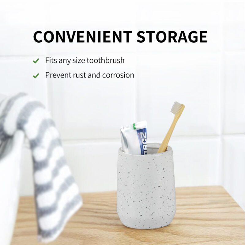 Bathroom Resin Accessories 4PCS Set BA021S04 - Image 6