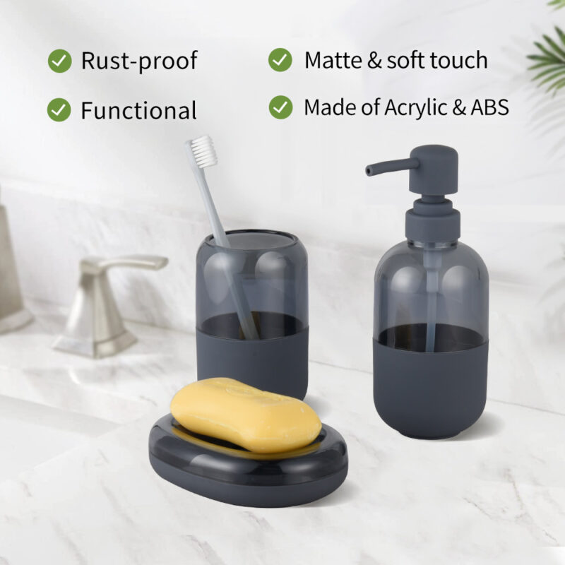 Hand Sanitizer Bottle Soap Dispenser 3 PCS Set BA186S03 - Image 4
