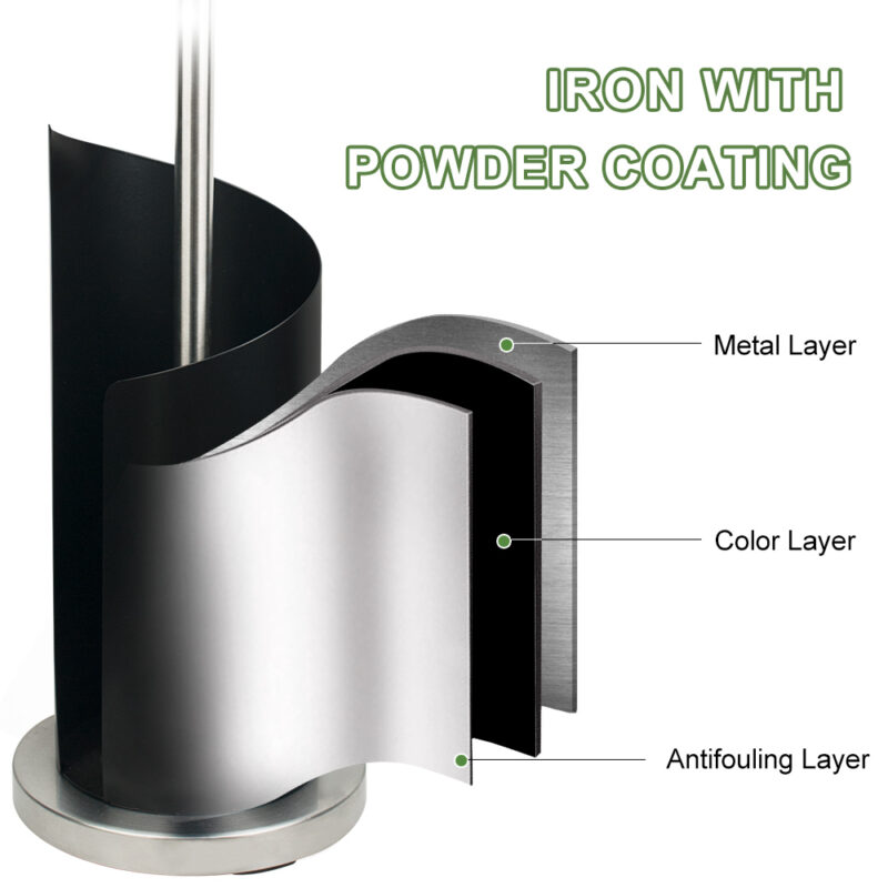 Toilet Paper Holder Stand with Storage Shelf BTH029 - Image 5