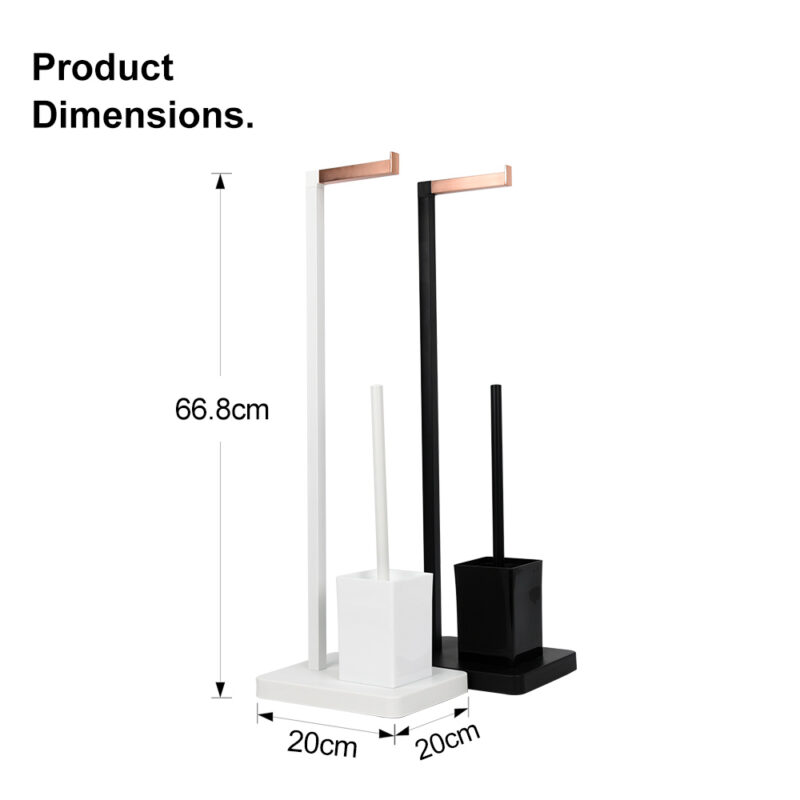 Bamboo Toilet Paper Holder with Heavy Base BTH035 - Image 3