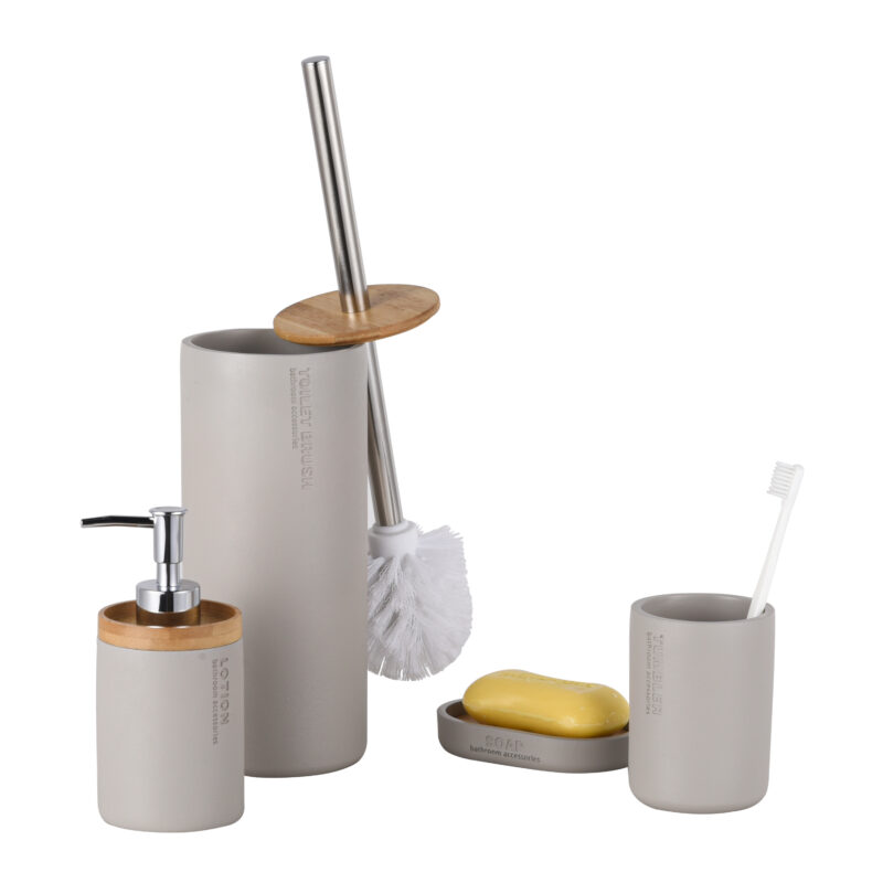 Gray Color Resin Bathroom Accessories BA171S04 - Image 2