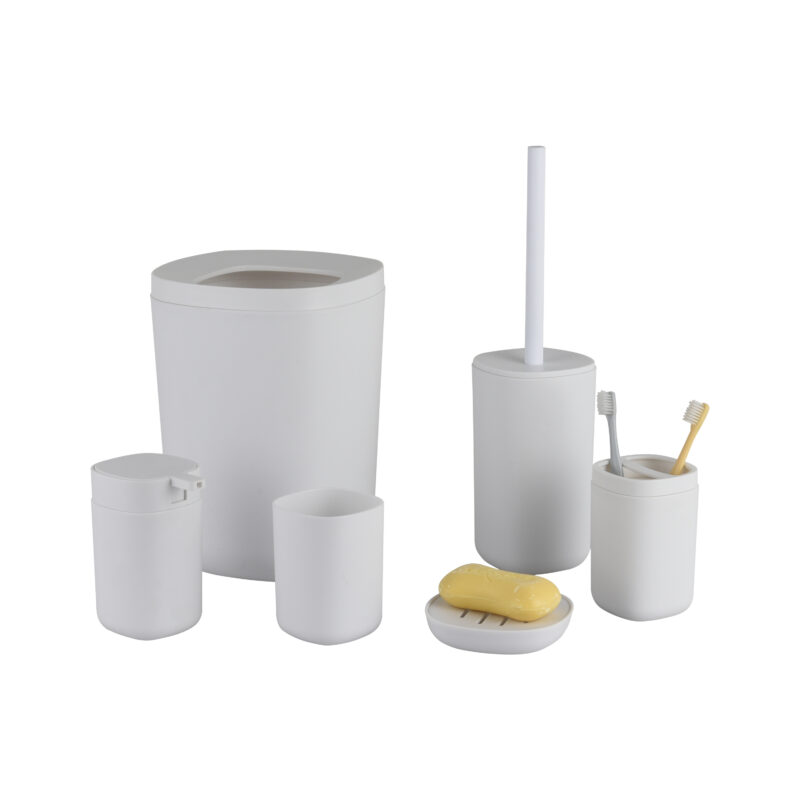 Bathroom Accessories White Bathroom Sets 6 sets BA001S06