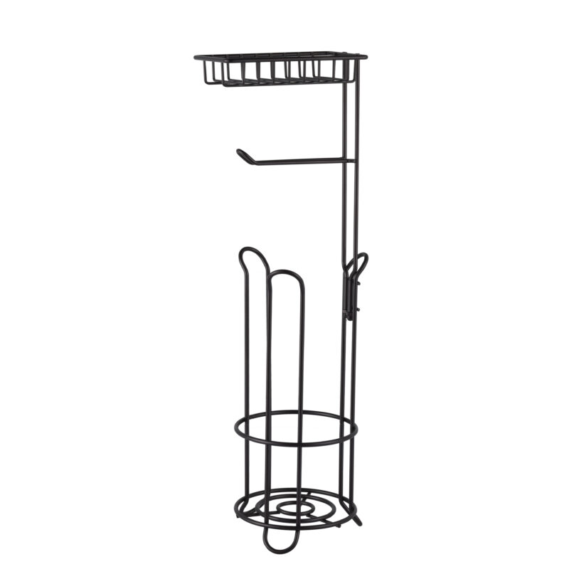 Bathroom Toilet Roll Paper Holder with Phone Shelf BTH091