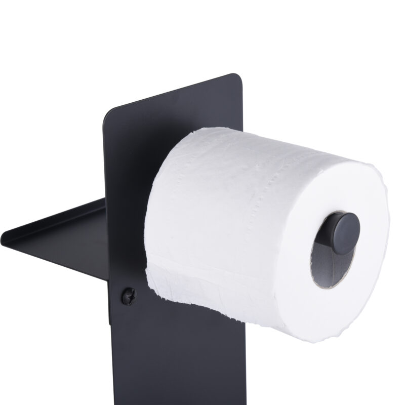 Toilet Roll Paper Holder with Toilet Brush and Phone Shelf BTH067 - Image 3