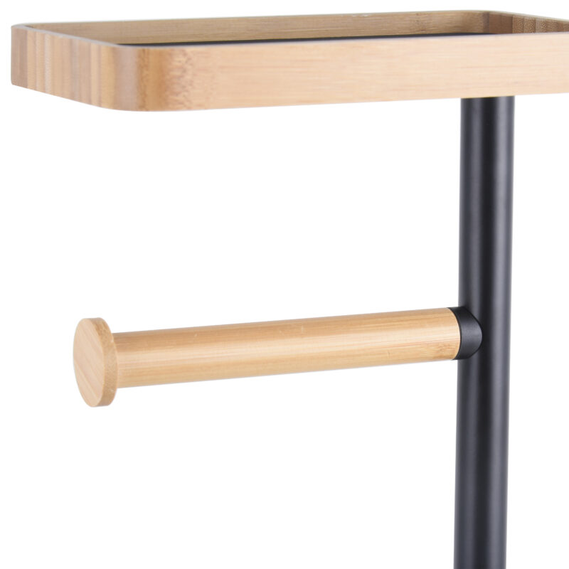 Bathroom Toilet Roll Paper Holder with Toilet Brush and Phone Shelf BTH065 - Image 3