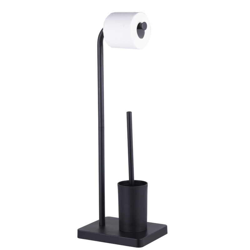 Bathroom Toilet Roll Paper Holder with Toilet Brush BTH064 - Image 2