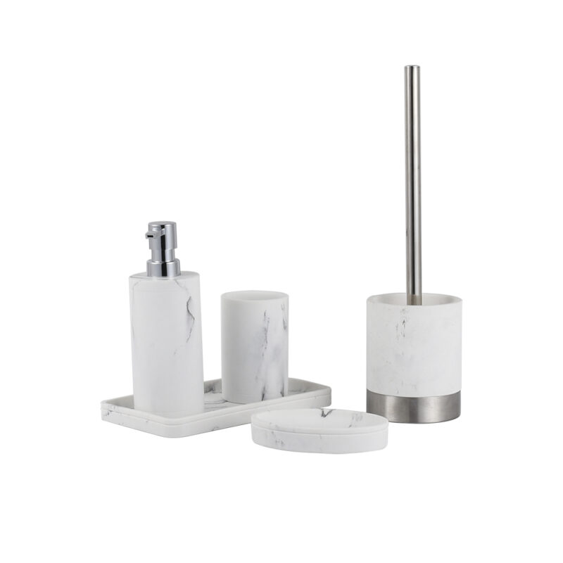Marbled Resin Bathroom Set BA189S05