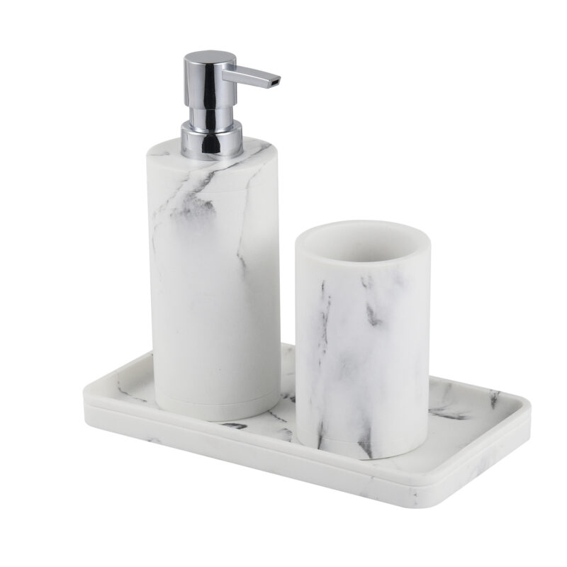 Marbled Resin Bathroom Set BA189S05 - Image 7