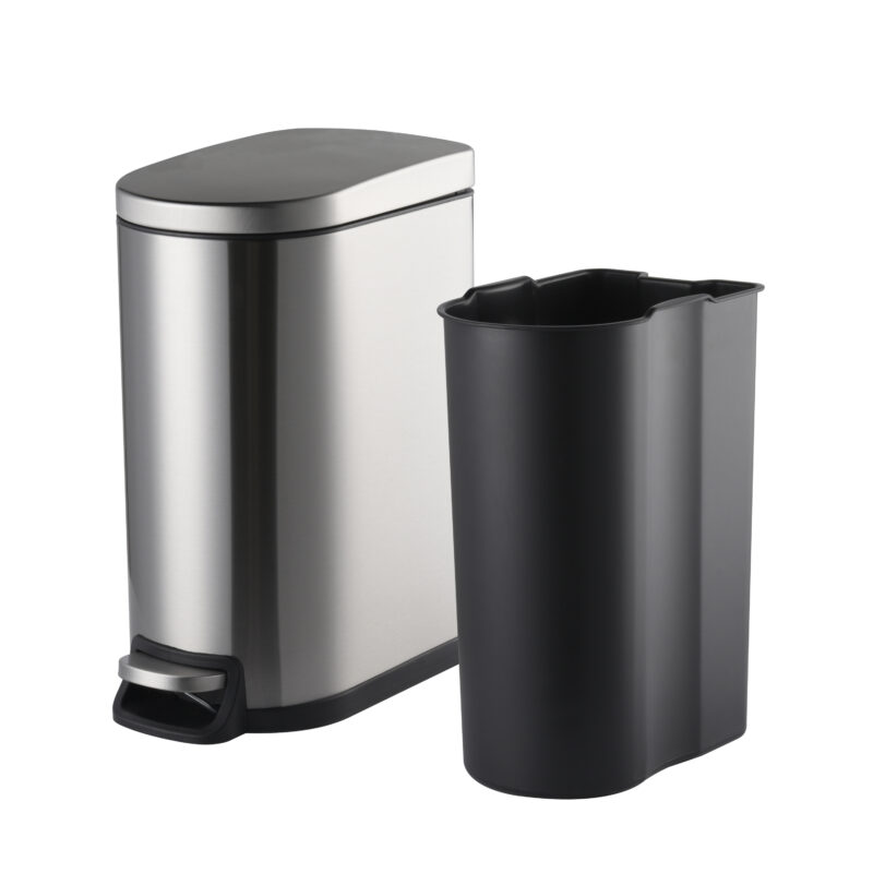 410 Stainless Steel Pedal Trash Bin WBO086