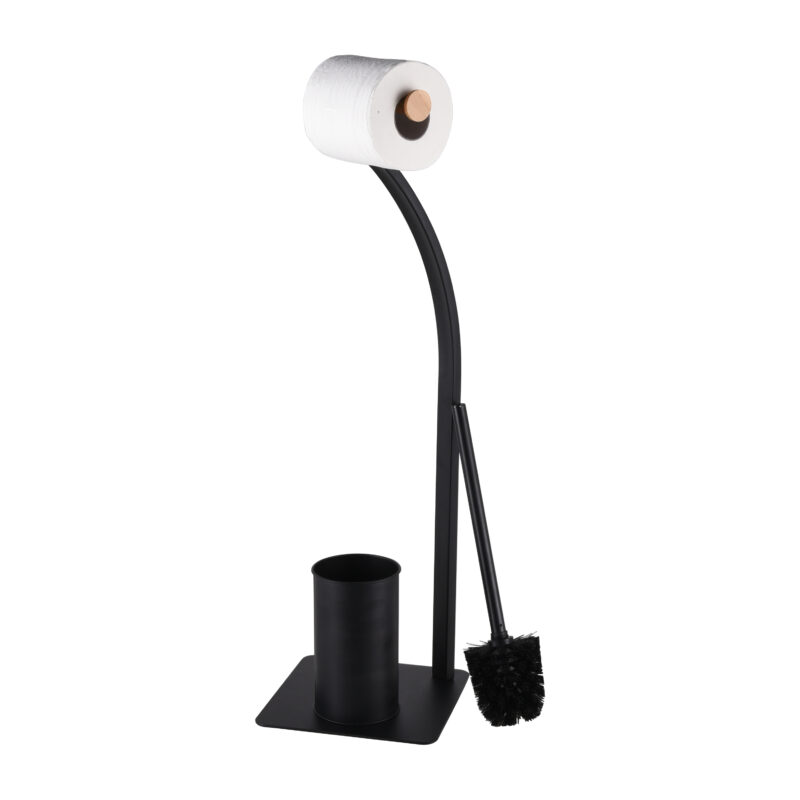 Toilet Roll Paper Holder with Toilet Brush BTH053 - Image 2