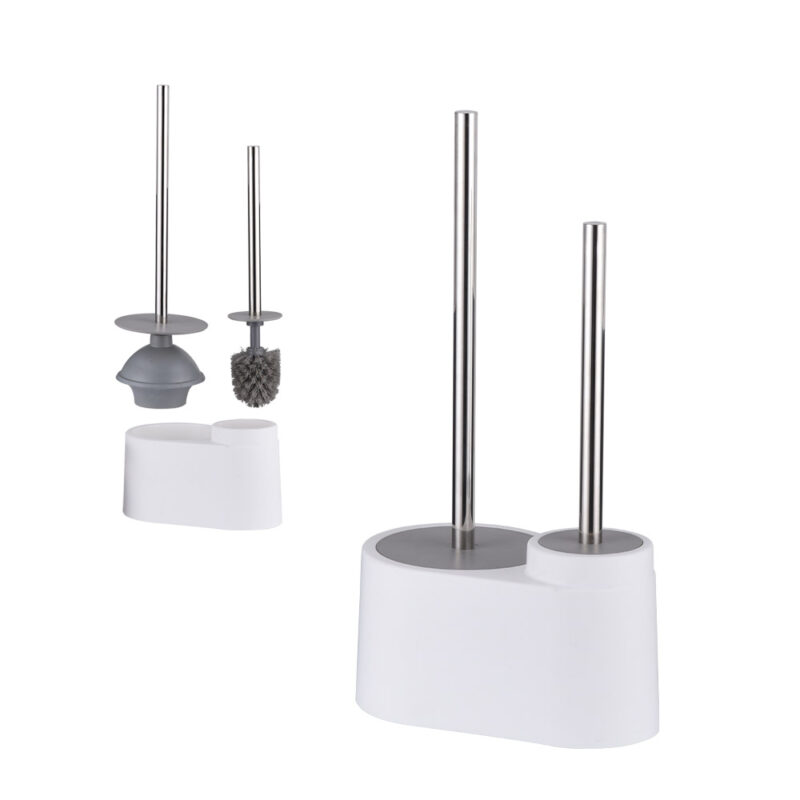 Toilet Bowl Brush Plunger Set with Holder TBO005