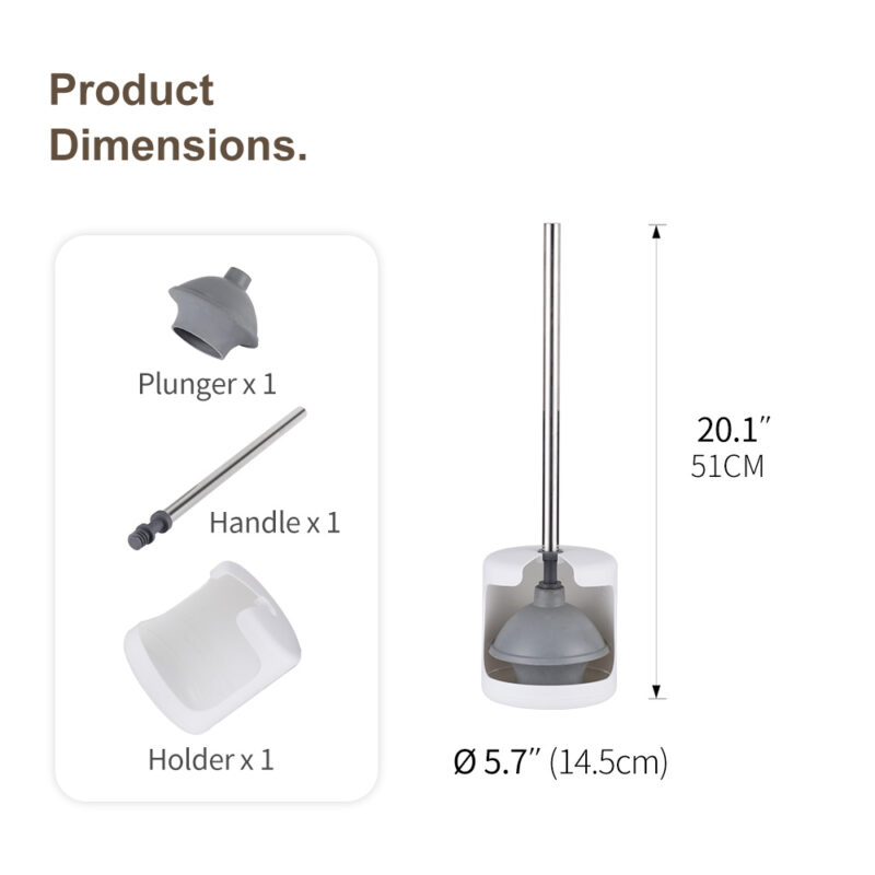Toilet Plunger and Brush Set TBO006 - Image 3