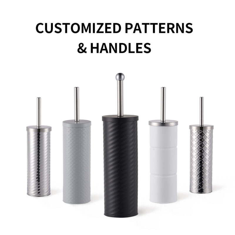 Toilet Brush Holder With Lid TBR015 - Image 8