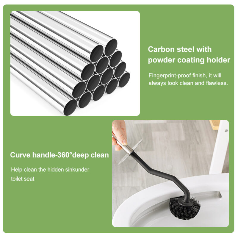 bathroom toilet brush and holder set TBR022 - Image 5