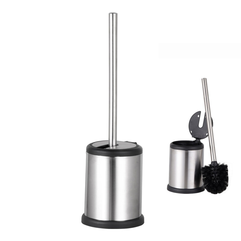 White bathroom silicone toilet brush holder TBR024