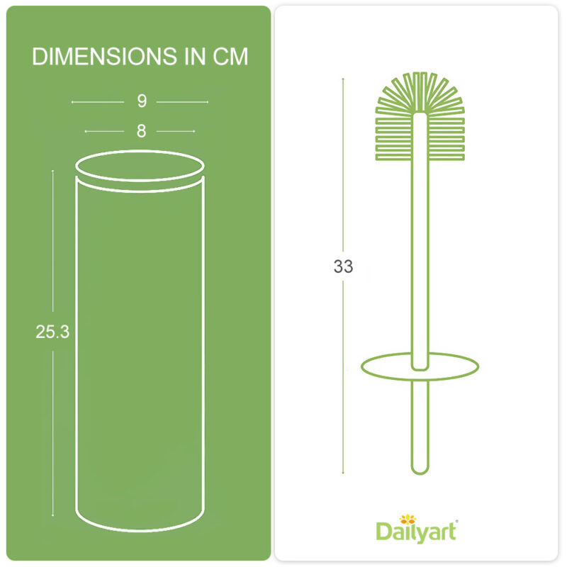 Toilet Brush Holder with Silicone Head TBR055 - Image 2