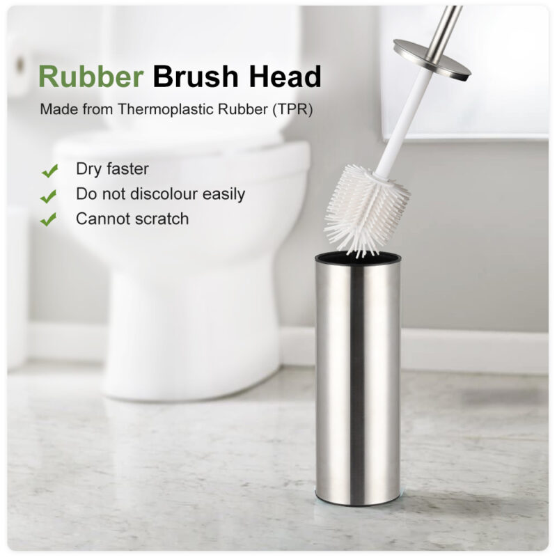 Toilet Brush Holder with Silicone Head TBR055 - Image 4