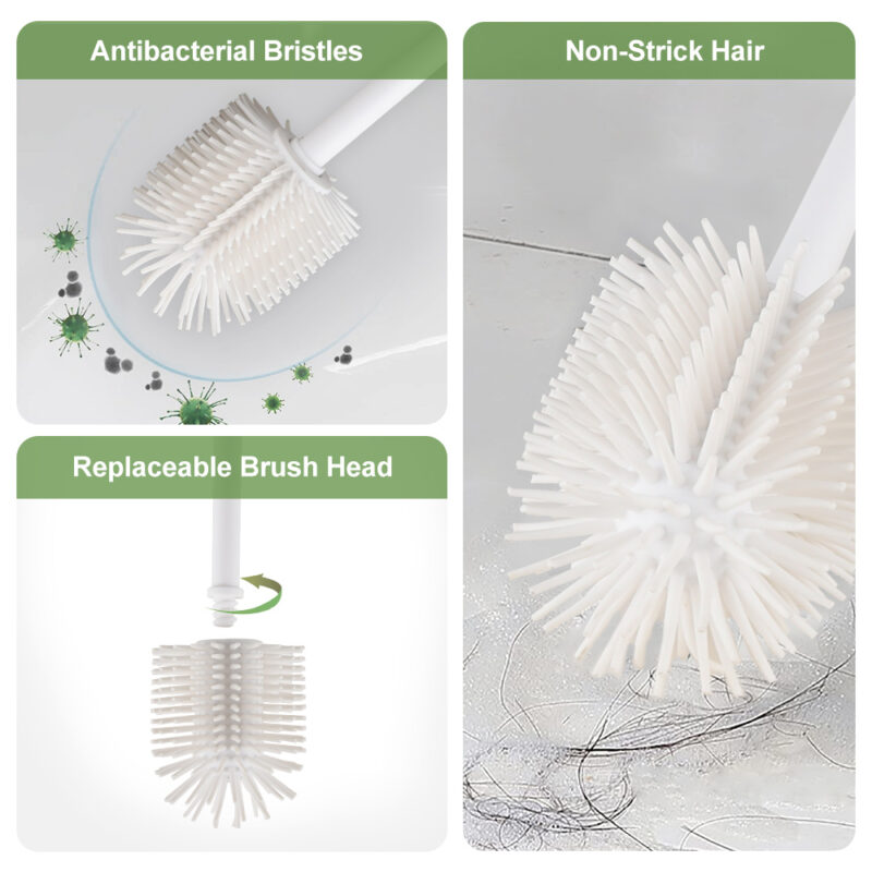 Toilet Brush Holder with Silicone Head TBR055 - Image 5