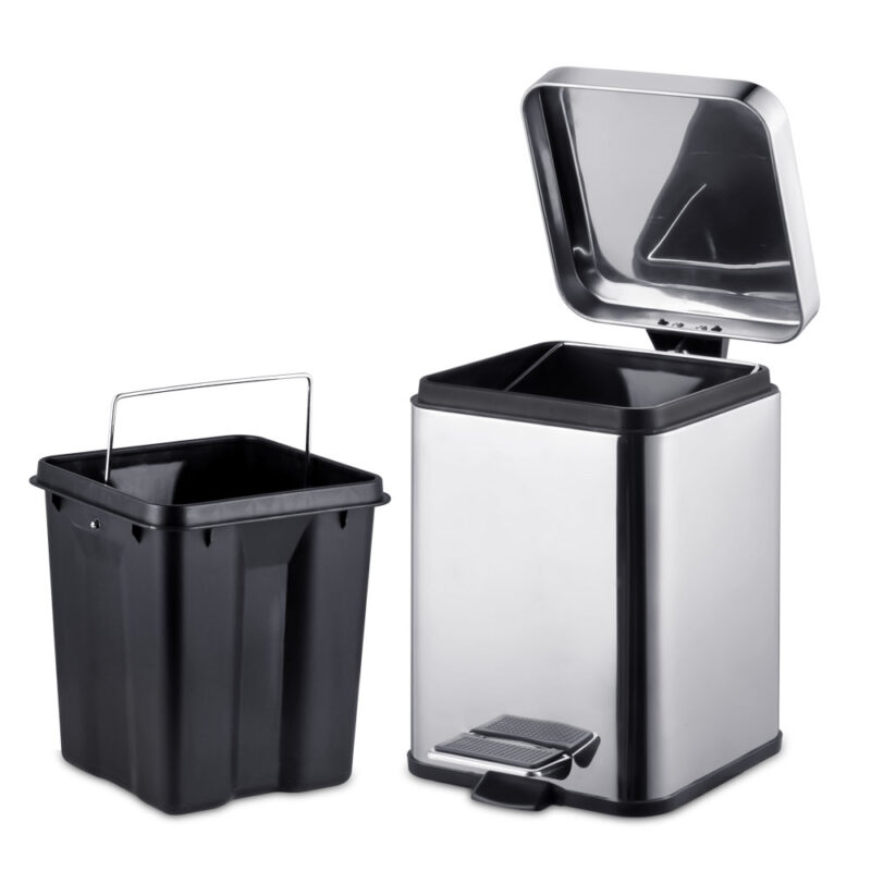 Rectangle Garbage Can with Silent Lid  WBS022