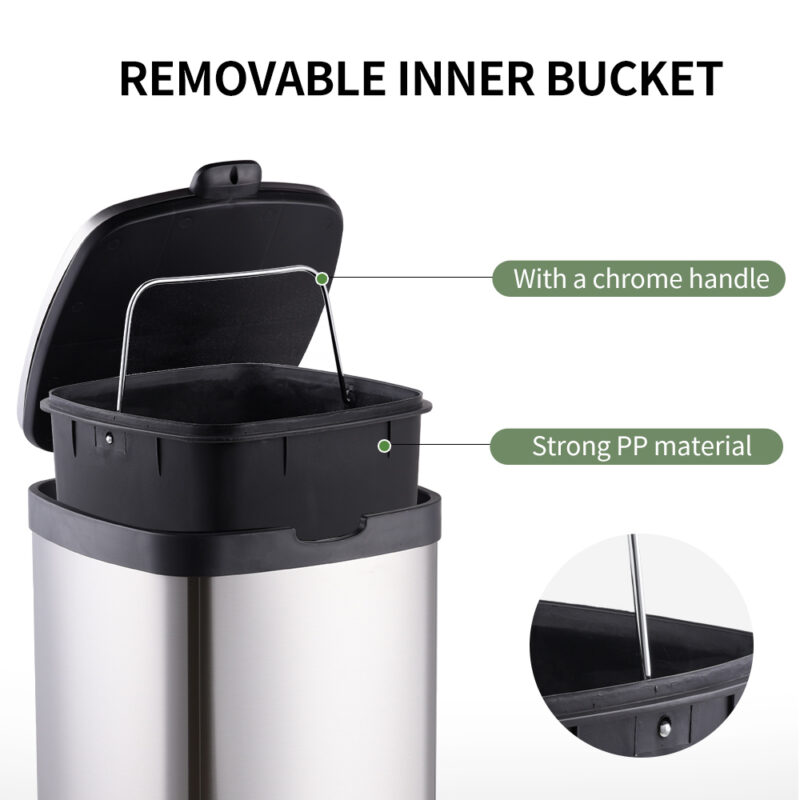 Trash Can Foot Pedal Bin 6L 12L 20L 30L WBS058 - Image 6
