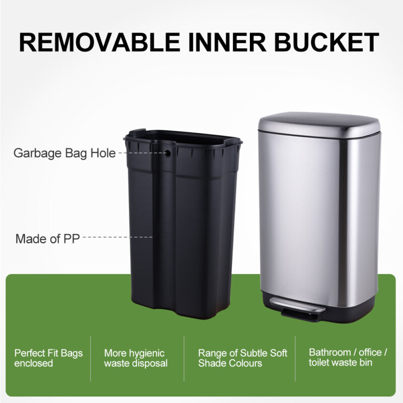 Hotel Room Pedal Waste Bin WBS079 - Image 5