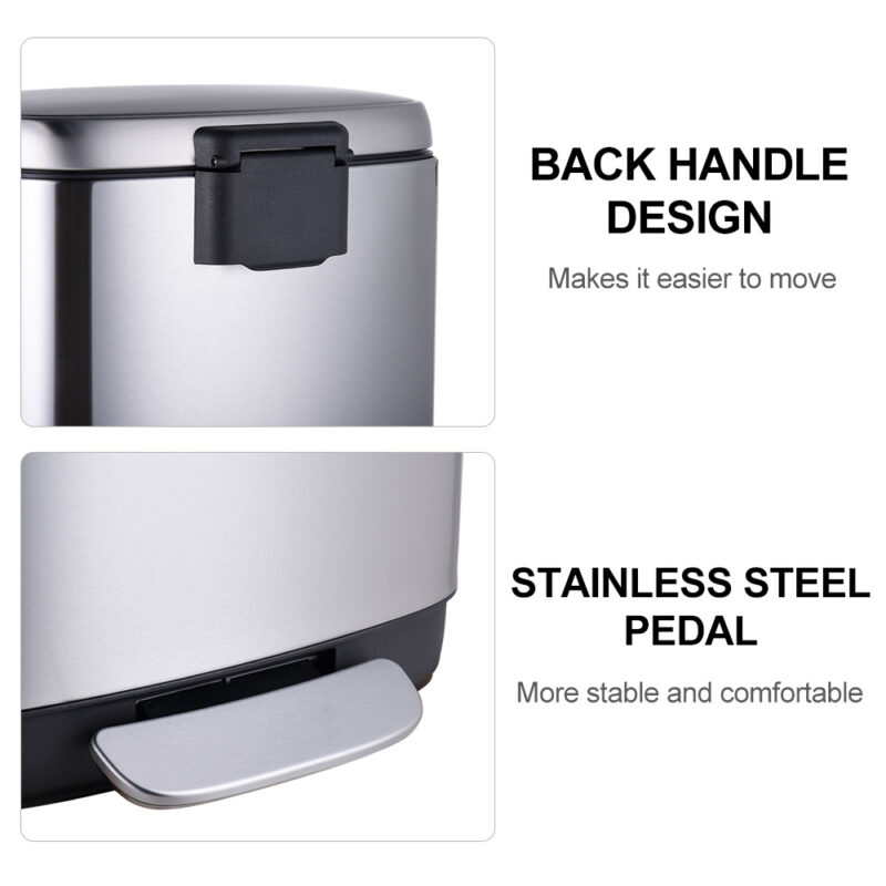 Hotel Room Pedal Waste Bin WBS079 - Image 6