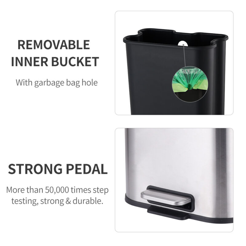 Kitchen toilet office trash can WBS015 - Image 7