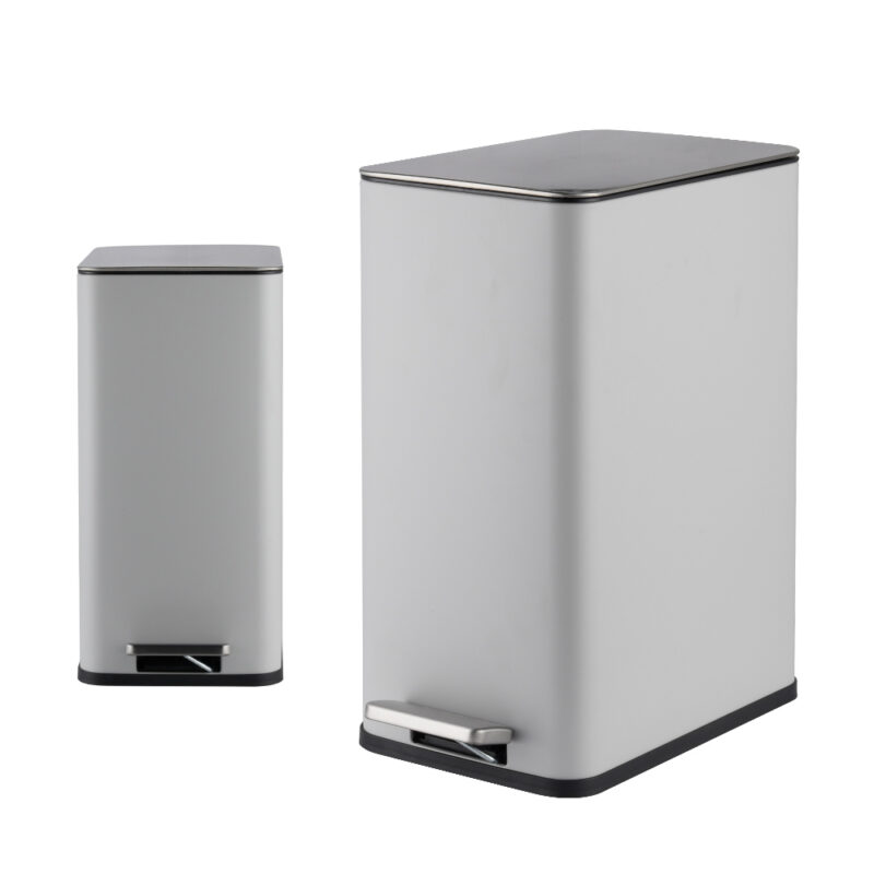 Fingerprint-Resistant Soft Close Lid Trash can WBS124